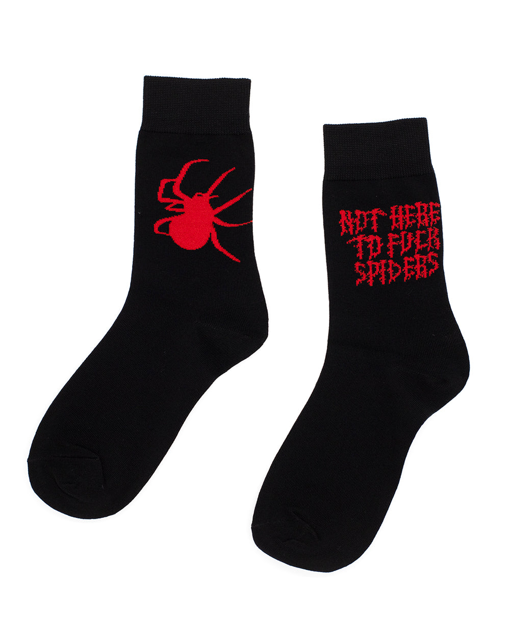 SV NOT HERE TO F**K SPIDERS CREW SOCKS