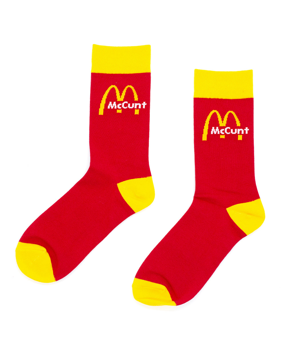 CREW SOCKS - McC**T HIGHLINES RED / YELLOW