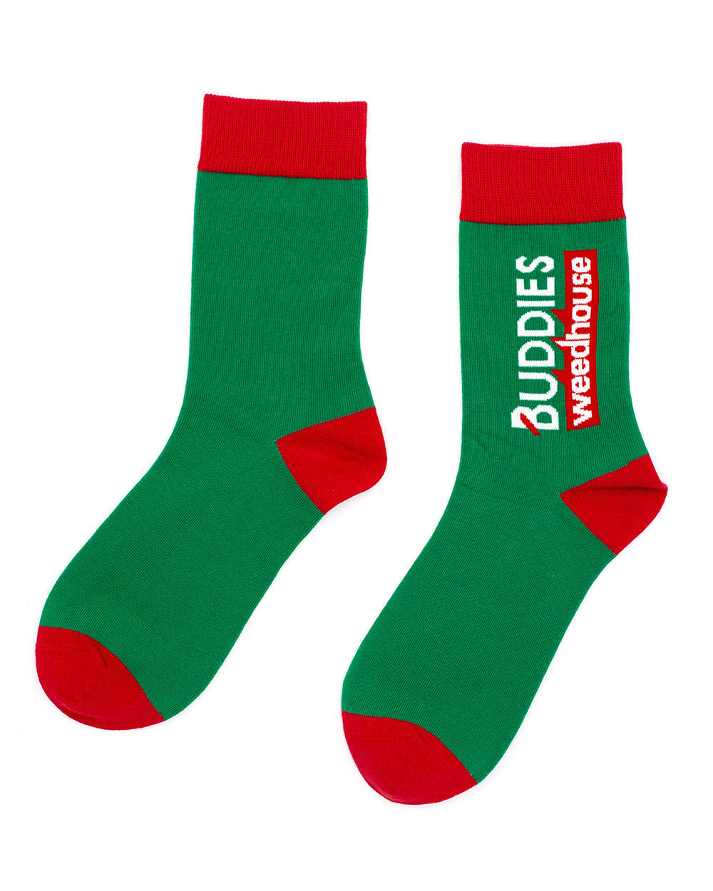 Crew Socks - Buddies Weedhouse Highlines Green