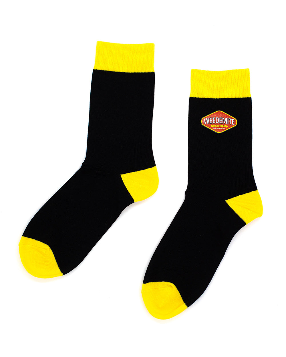 Crew Socks - Weedetmite Highlines Black