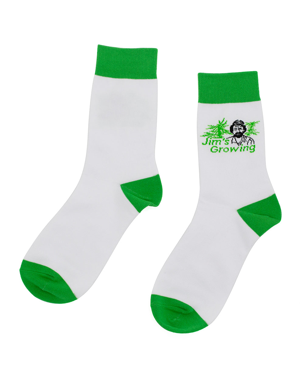 Crew Socks - Jims Growing Highlines White