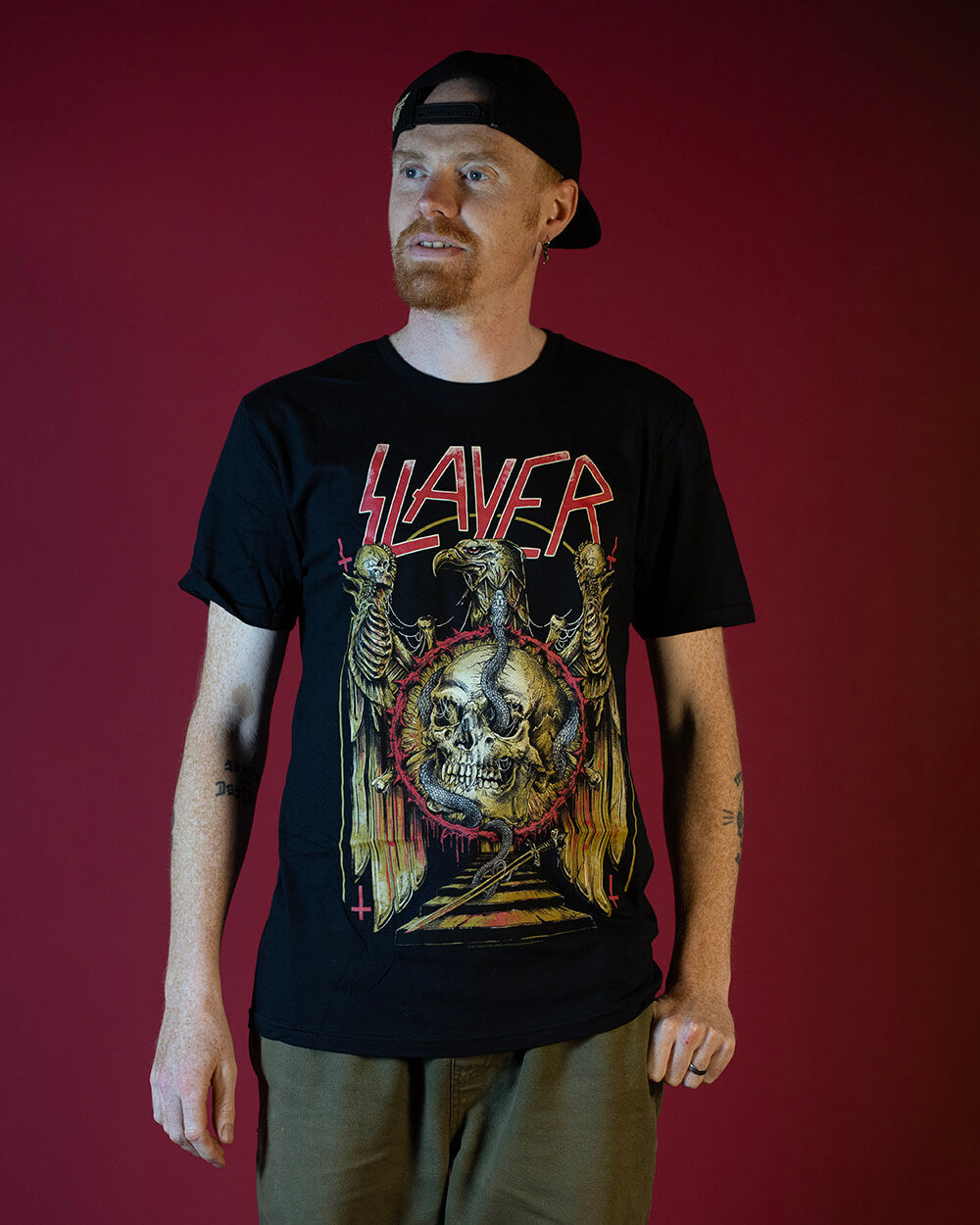 Slayer Eagle & Serpent T-Shirt (Licensed Merch)
