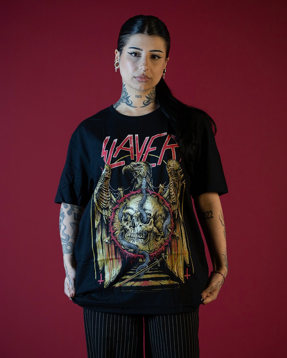 Slayer Eagle & Serpent T-Shirt (Licensed Merch)