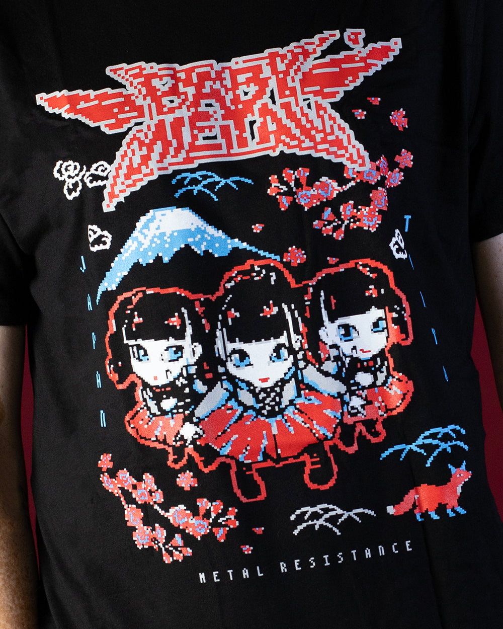 TSHIRT - BABY METAL PIXEL TOKYO BLACK