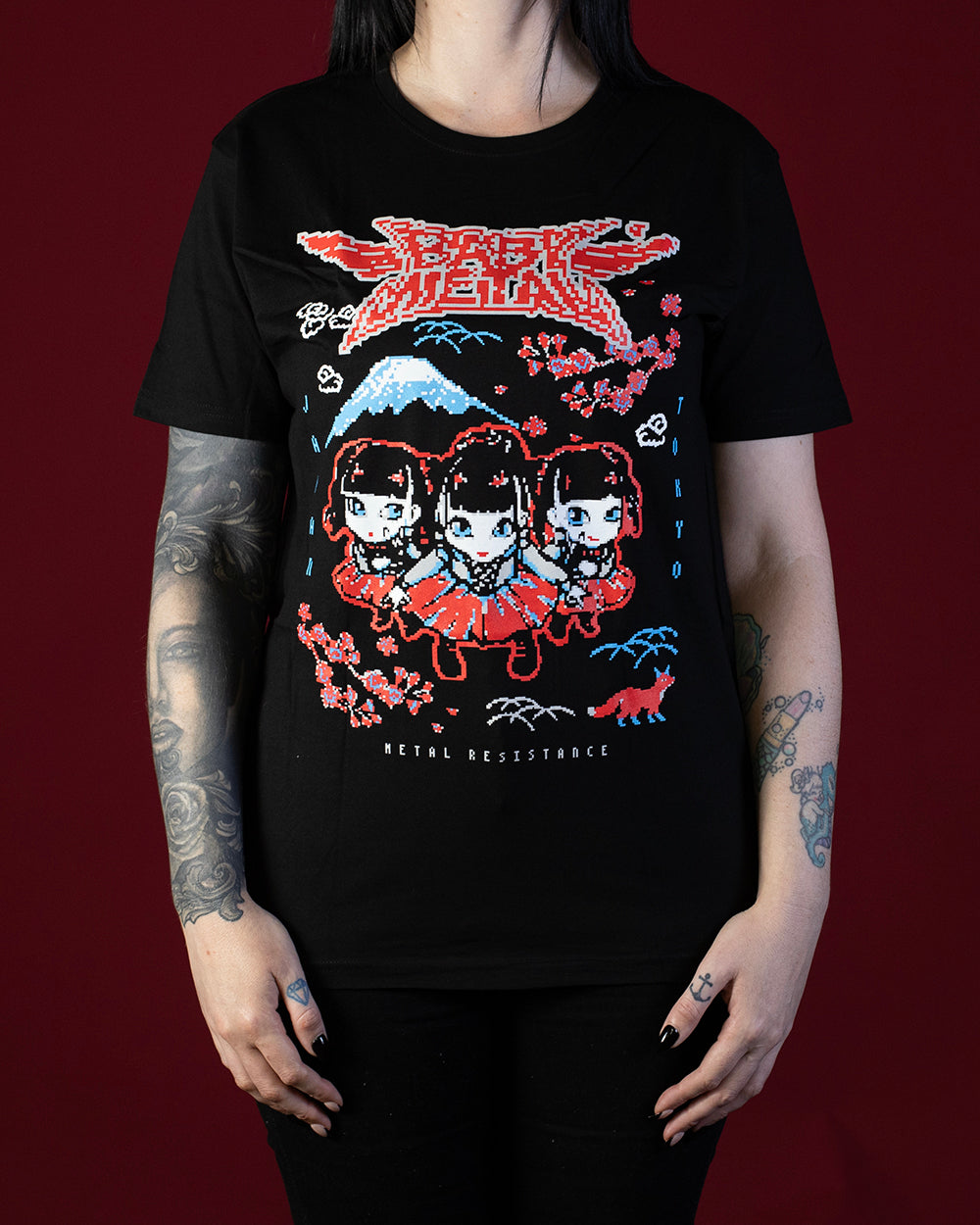 TSHIRT - BABY METAL PIXEL TOKYO BLACK