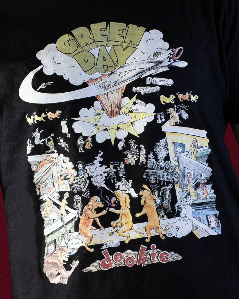 TSHIRT - GREEN DAY DOOKIE TOUR BLACK