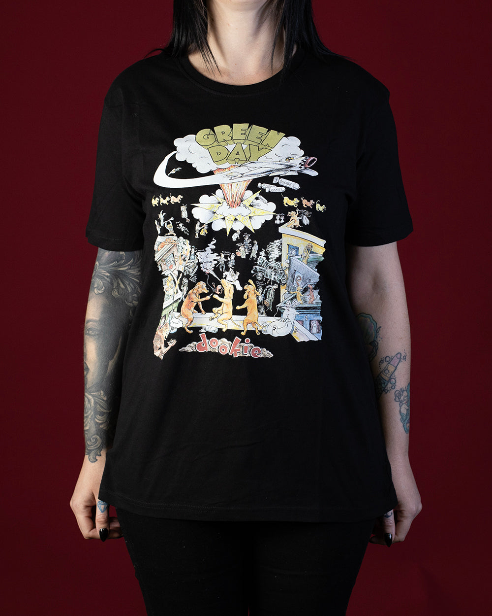 TSHIRT - GREEN DAY DOOKIE TOUR BLACK
