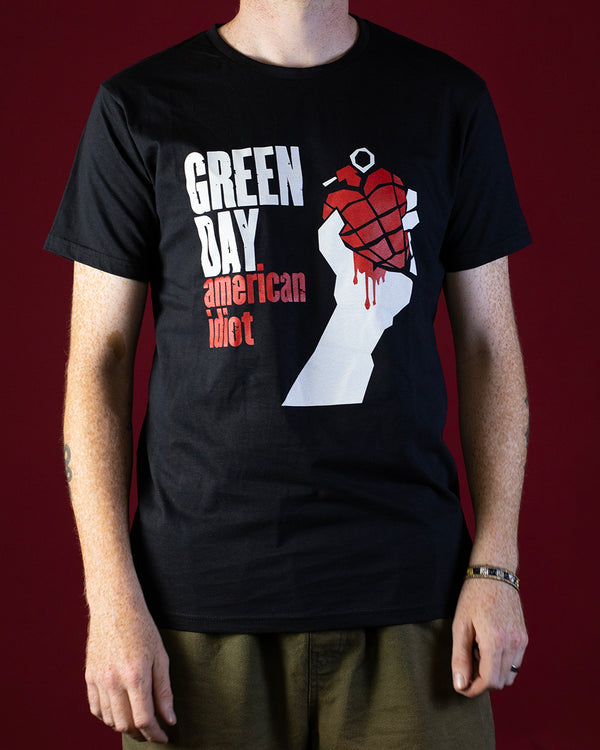 TSHIRT - GREEN DAY AMERICAN IDIOT BLACK