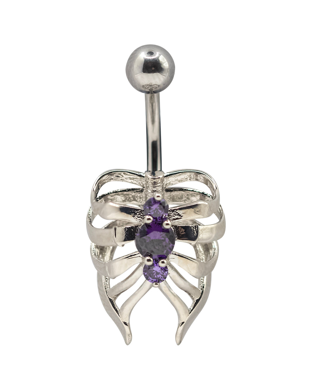 Ribcage Steel Navel Bar SS