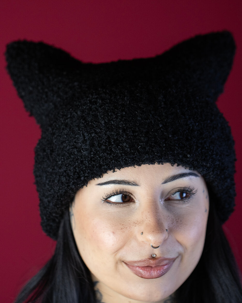 Sweet Vengeance Kitten Ear Black Beanie