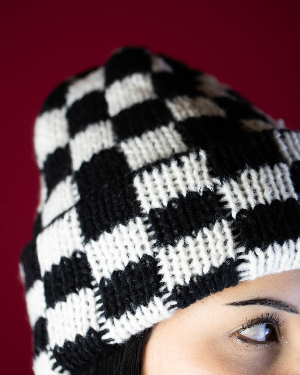 Sweet Vengeance Checkered Beanie