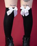Bow Stockings Over The Knee