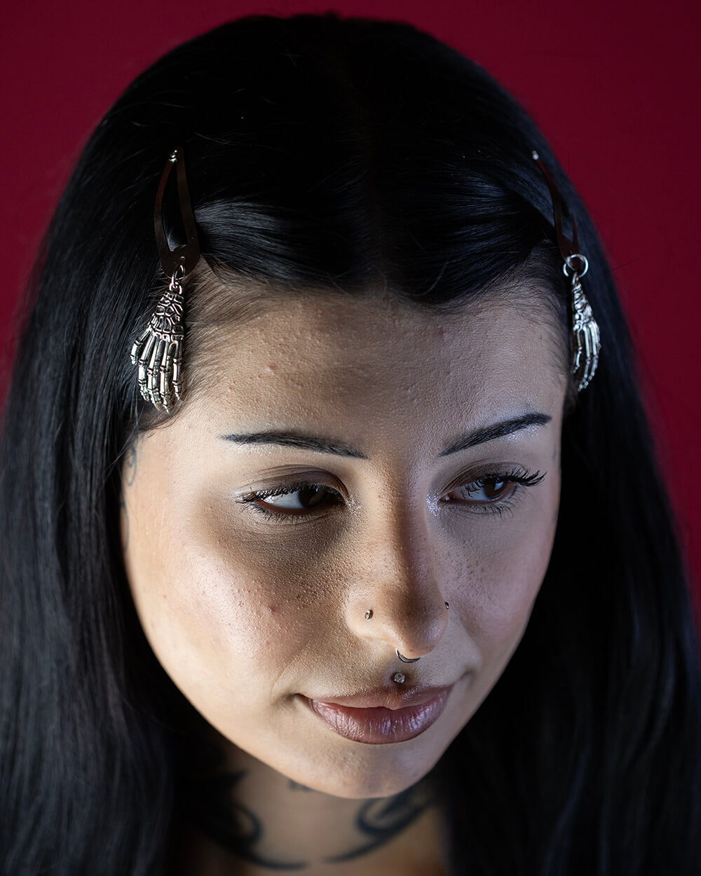 Sweet Vegeance Skeletal Hands Hair Clip