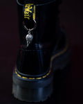Sweet Vengeance Raven Skull Boot Charm