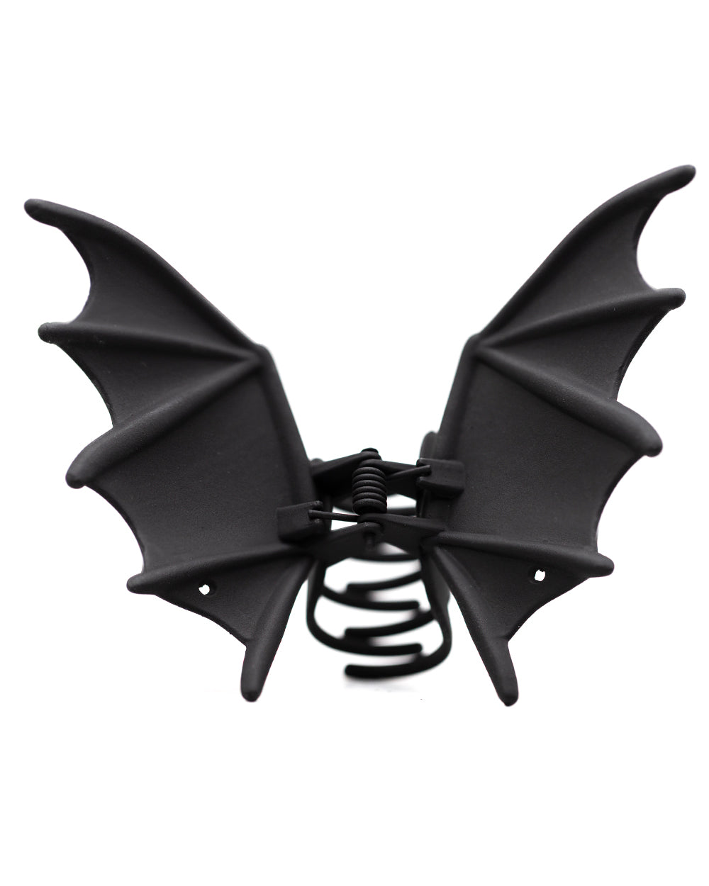 Matte Black Bat Wings Hair Clip