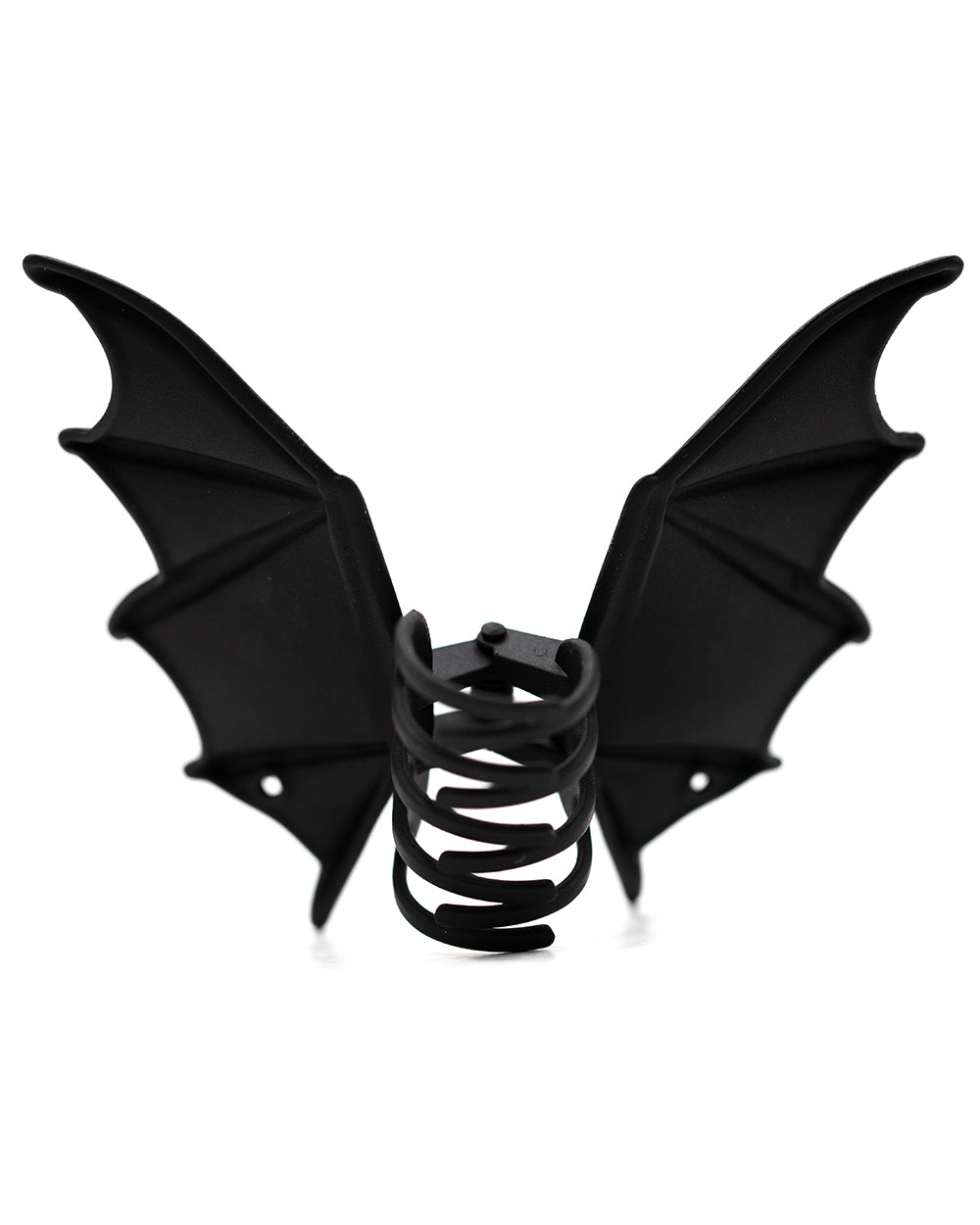 Matte Black Bat Wings Hair Clip