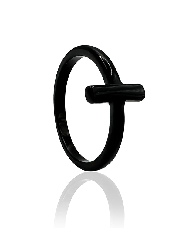 Black Cross Continuous Ring