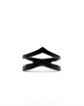 Black Double Trouble Ring
