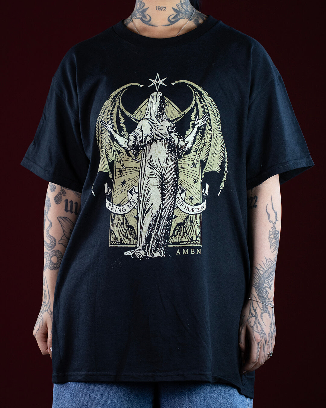 Bring Me The Horizon Angel Amen T-Shirt (Licensed Merchandise)