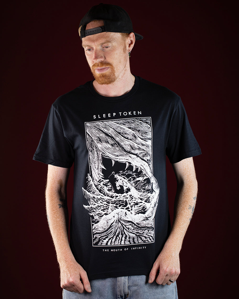 Sleep Token Mouth of Infinity Black T-Shirt (Licensed Merchandise)
