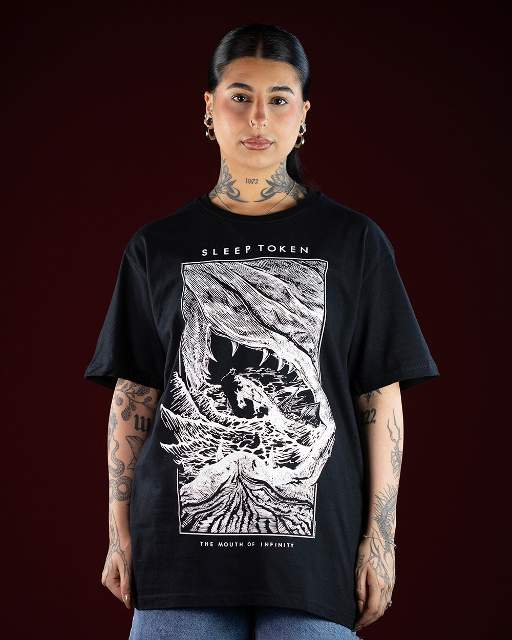 Sleep Token Mouth of Infinity Black T-Shirt (Licensed Merchandise)