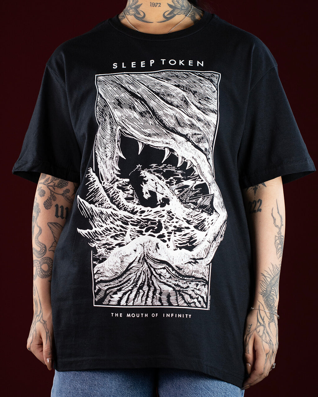 Sleep Token Mouth of Infinity Black T-Shirt (Licensed Merchandise)