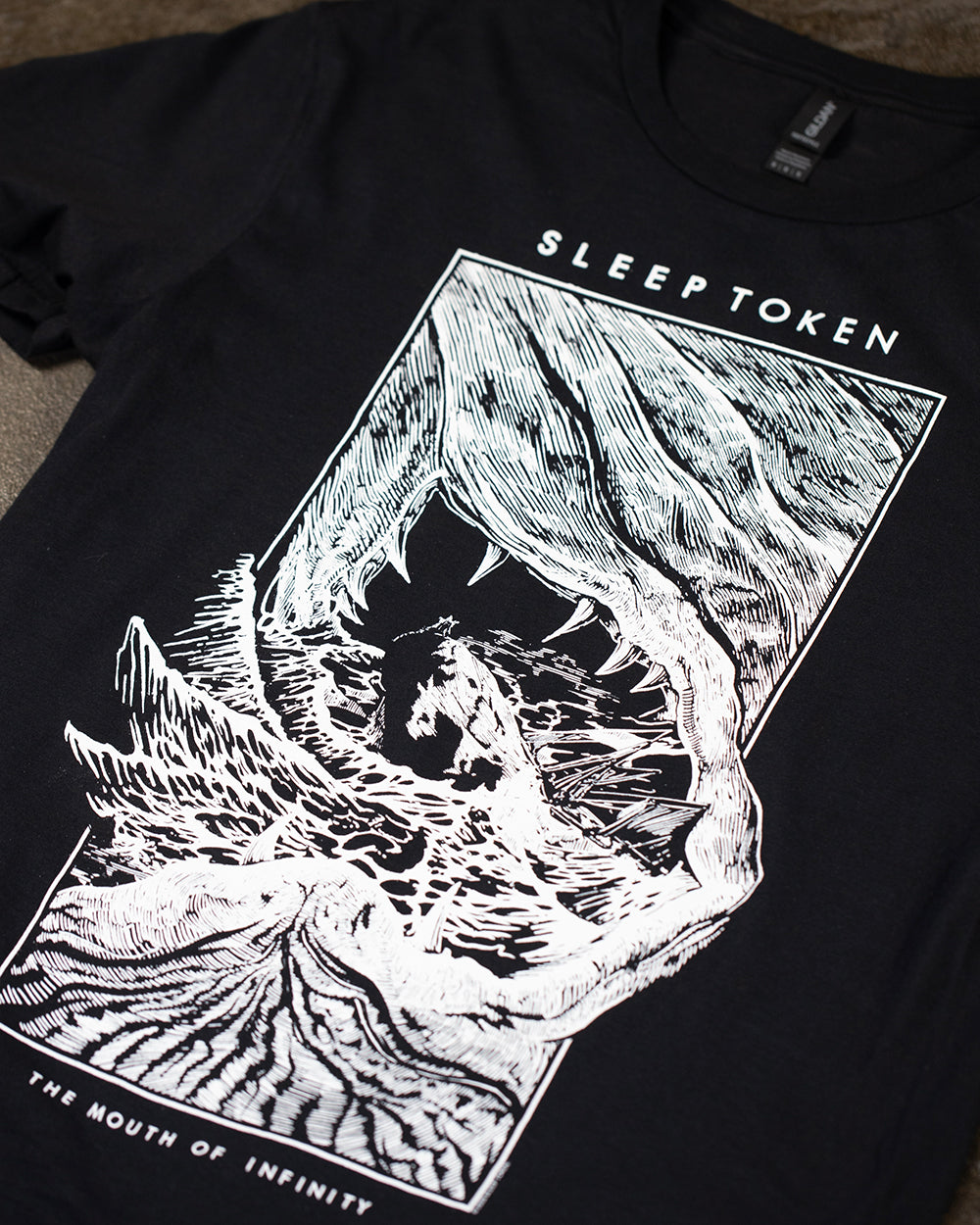 Sleep Token Mouth of Infinity Black T-Shirt (Licensed Merchandise)