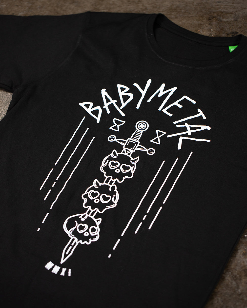 Babymetal Skull Sword Black T-Shirt (Licensed Merchandise)