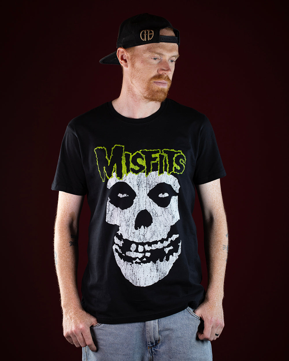 Misfits Classic Vintage Black T-Shirt (Licensed Merchandise)