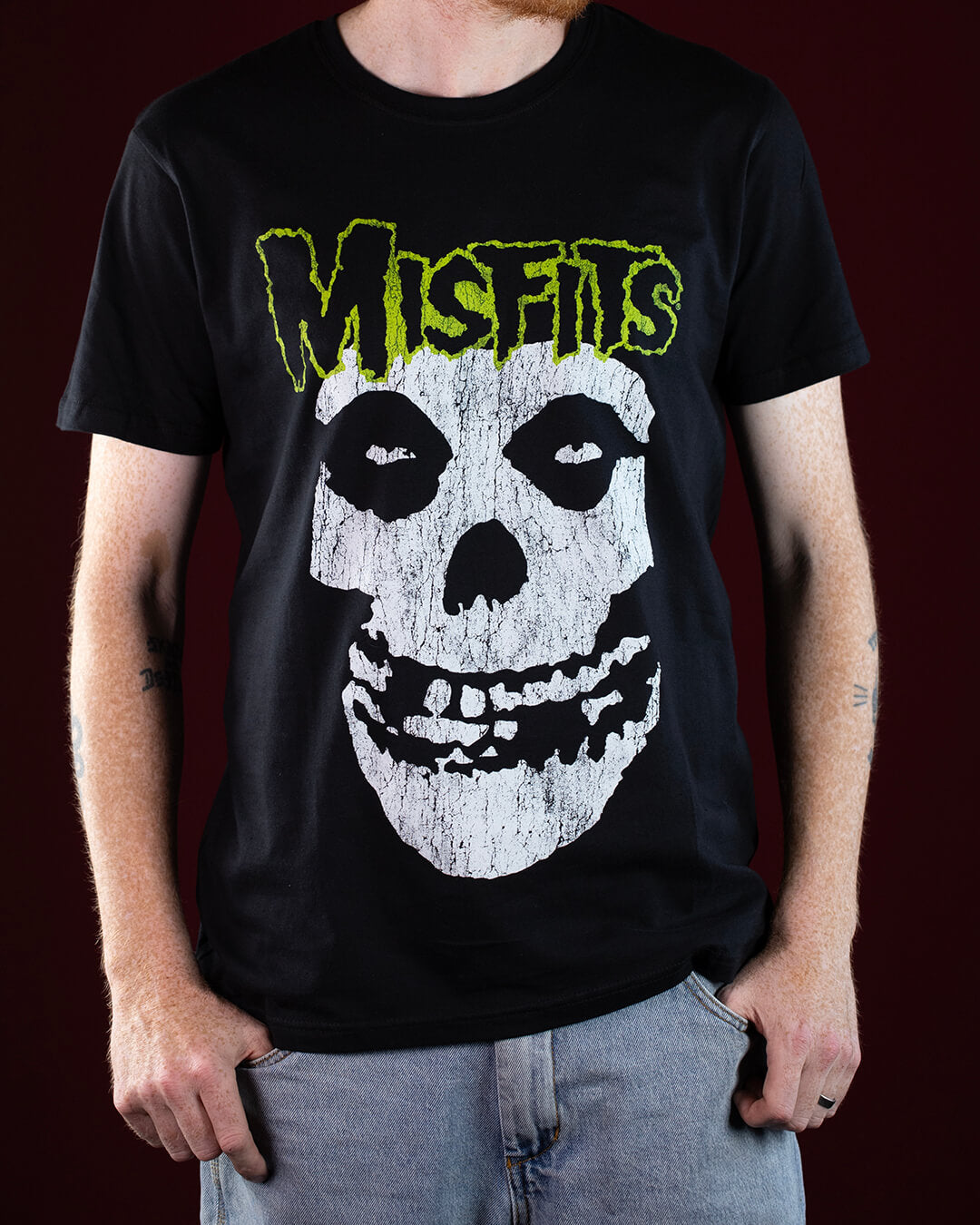 Misfits Classic Vintage Black T-Shirt (Licensed Merchandise)