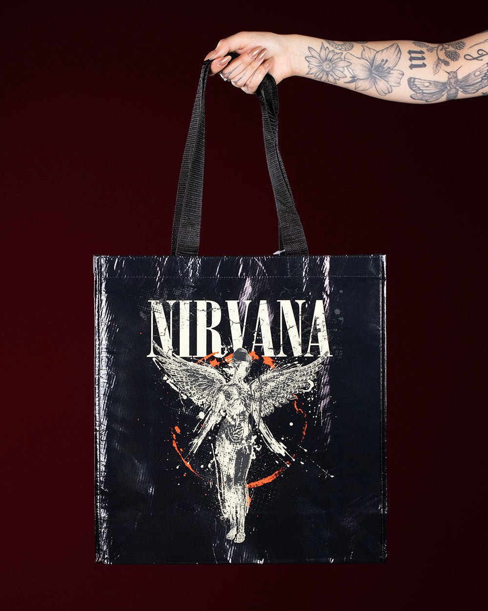 Nirvana In Utero Black Tote Bag (Licensed Merchandise)