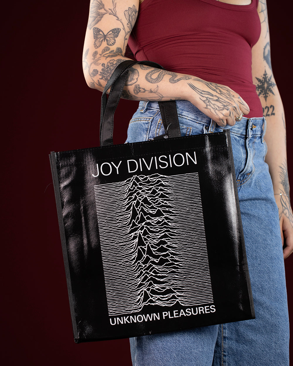 Joy Division Black Tote Bag (Licensed Merchandise)