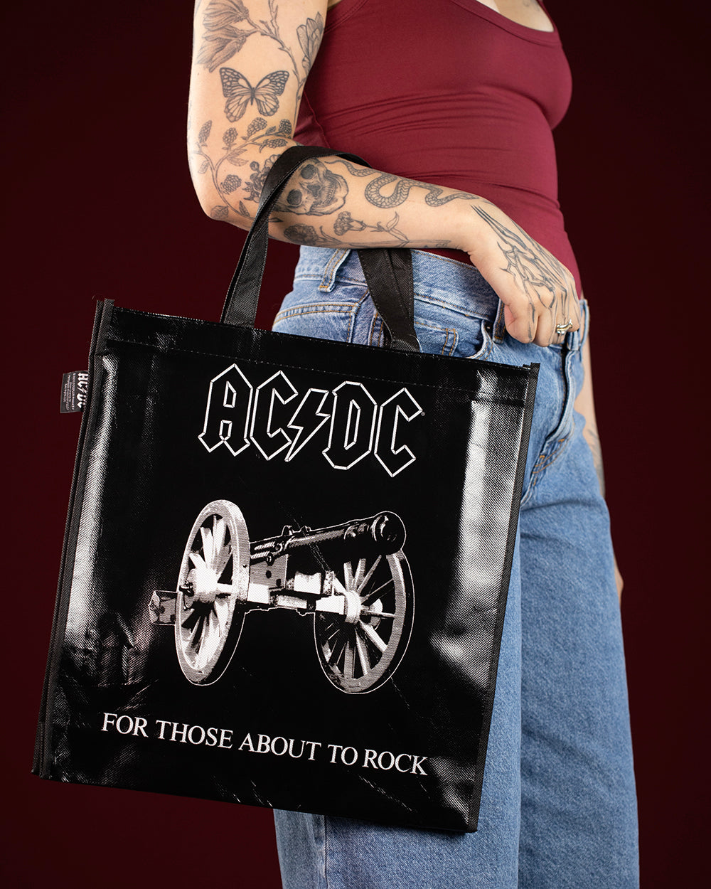 AC/DC Black Tote Bag (Licensed Merchandise)