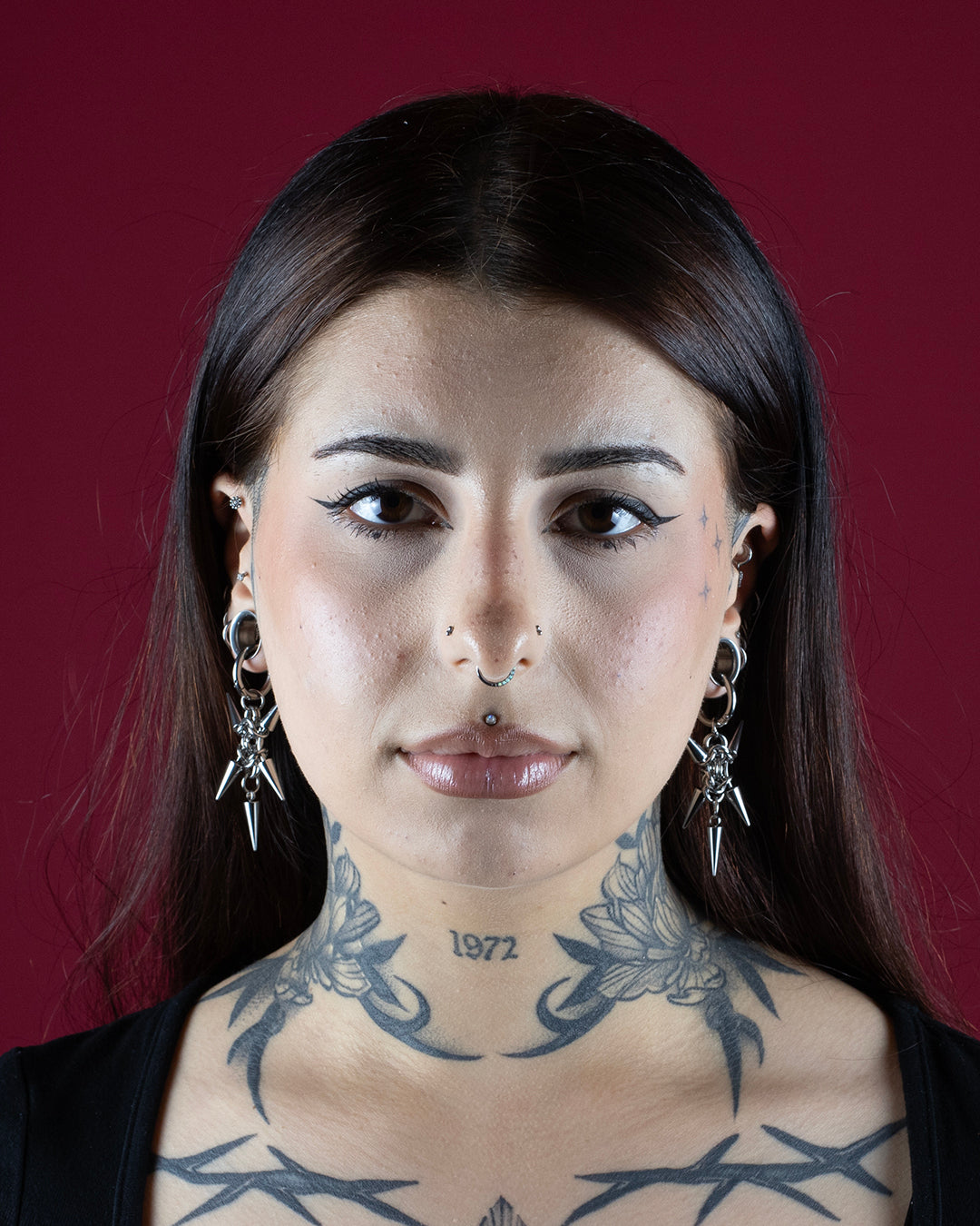 Five Talon Chainmaille Spike Earrings