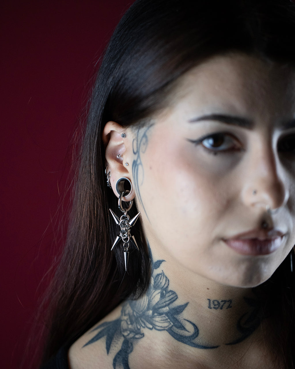 Five Talon Chainmaille Spike Earrings