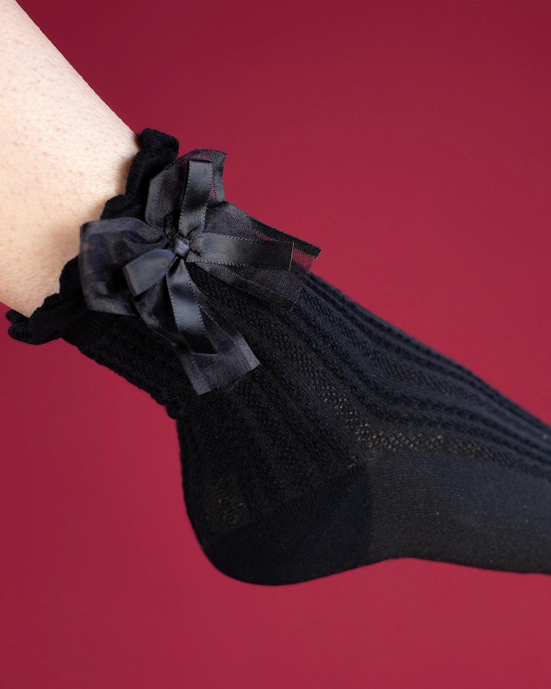 Sweet Vengeance Bow Socks