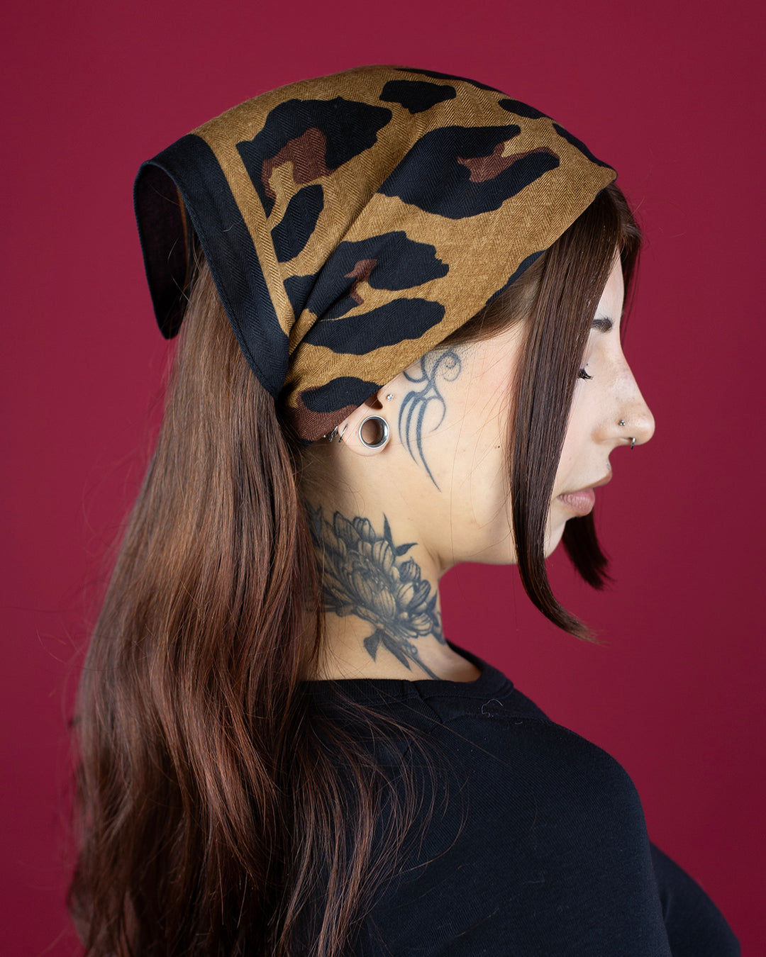 Sweet Vengeance Brown Leopard Multi-Use Scarf/Wrap
