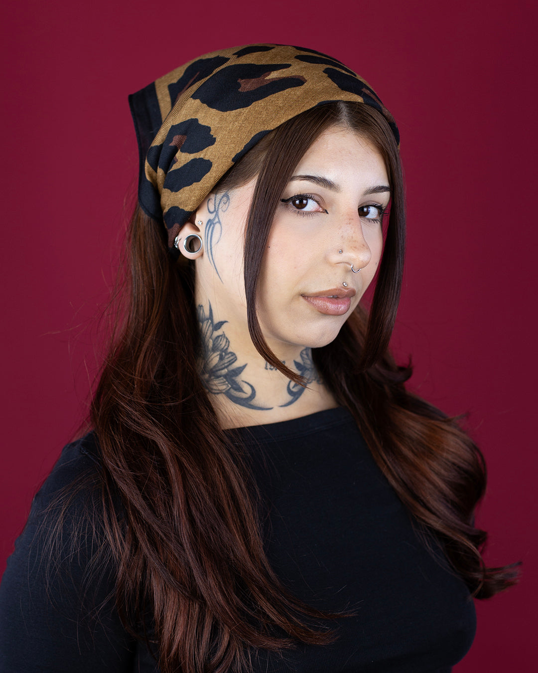 Sweet Vengeance Brown Leopard Multi-Use Scarf/Wrap