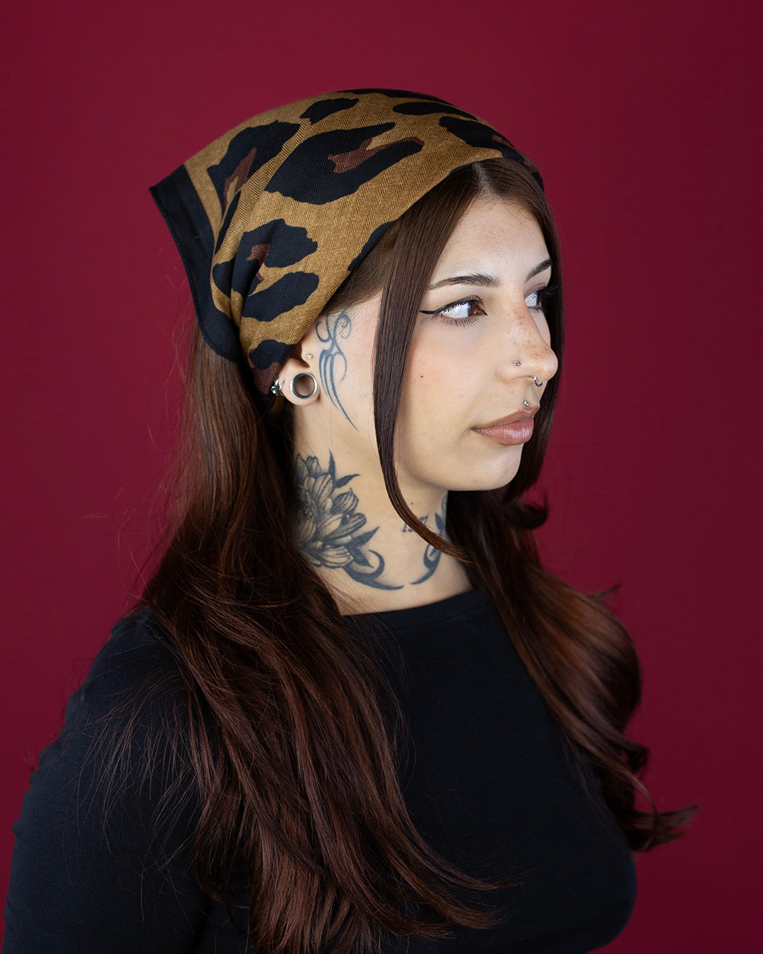 Sweet Vengeance Brown Leopard Multi-Use Scarf/Wrap