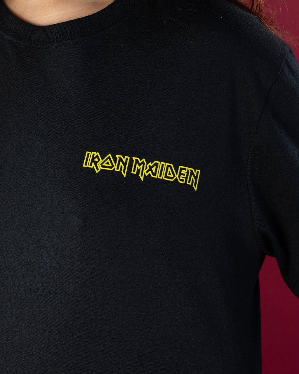 Iron Maiden Powerslave Head & Logo T-Shirt Black (Licensed Merch)