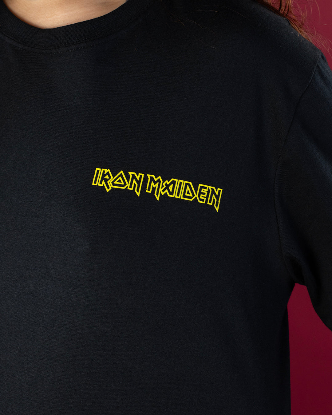 Iron Maiden Powerslave Head & Logo T-Shirt Black (Licensed Merch)