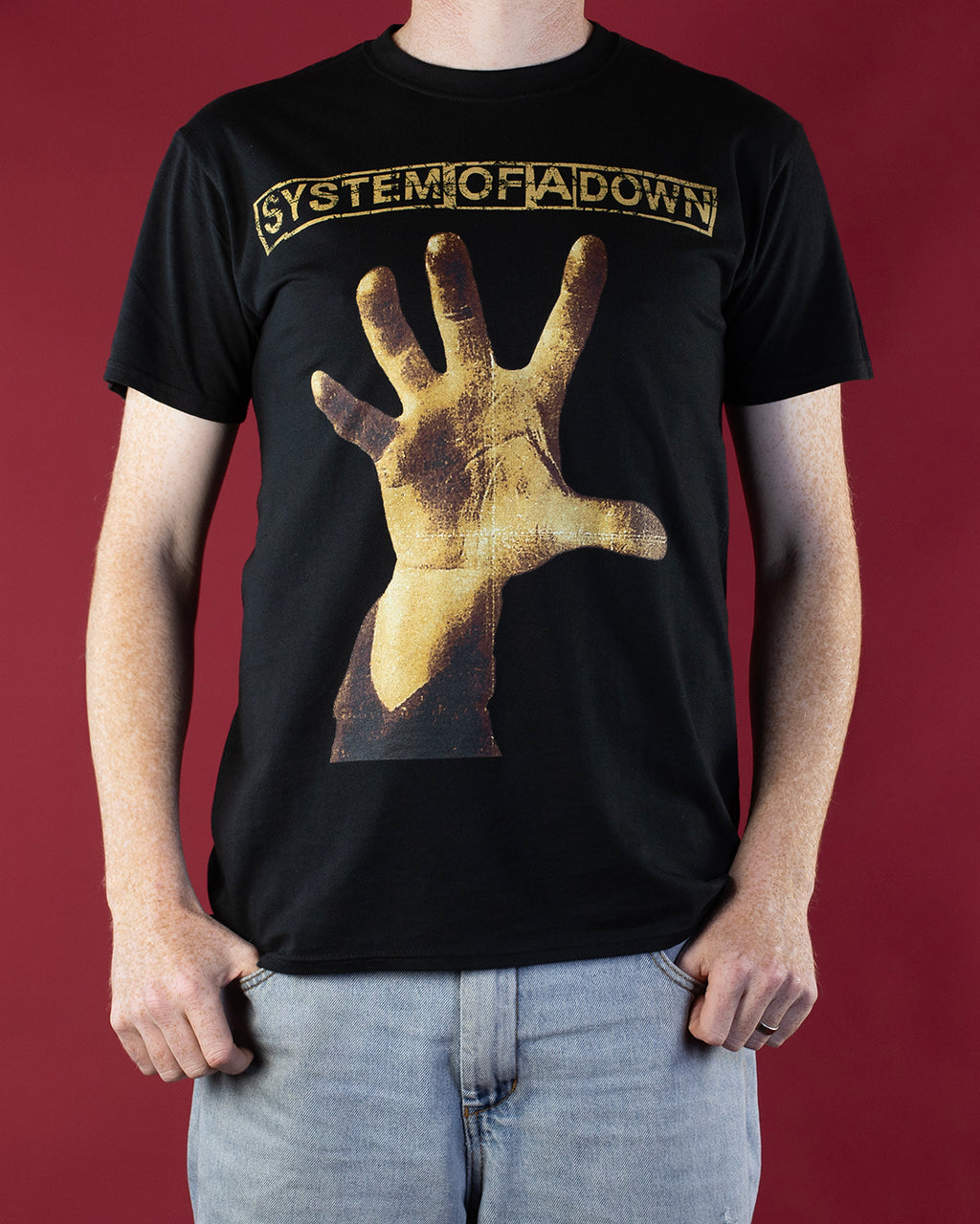 System Of A Down Hand T-Shirt Black (Licensed Merch)