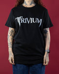 Trivium Classic Logo Metallic Print T-Shirt Black (Licensed Merch)