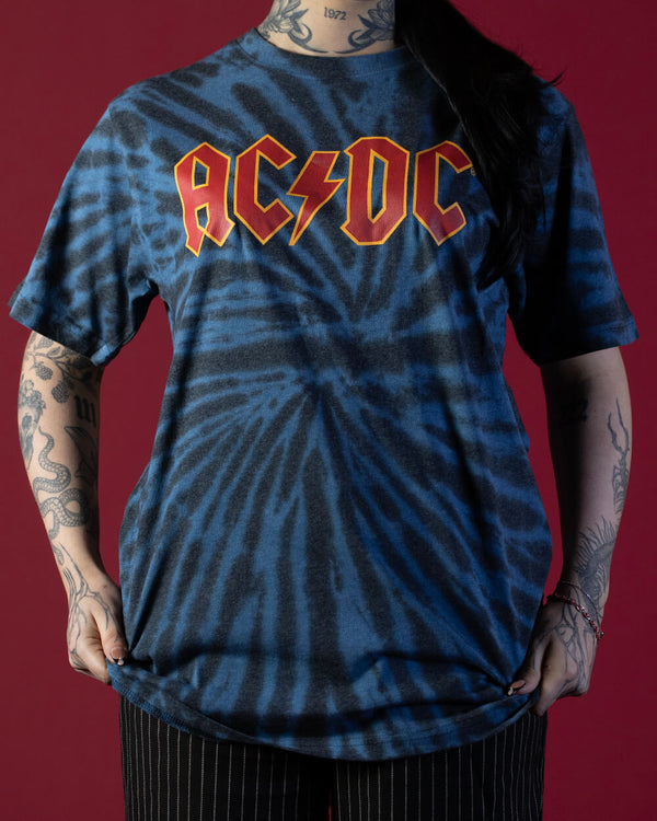 AC/DC Tie Dye Logo T-Shirt (Licensed Merch)