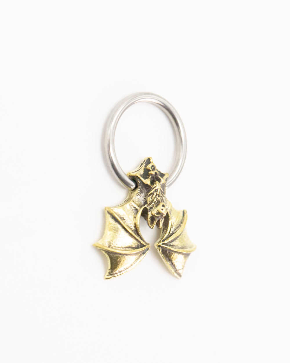 Brass Bat Ball Captive Ring