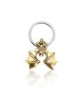 Brass Bat Ball Captive Ring