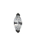 Black PVD Set Cubic Zironia Internally Threaded Attachment