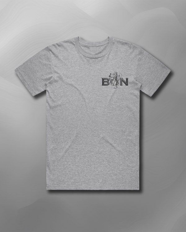 Bon Scott - Crest Logo Grey T-Shirt