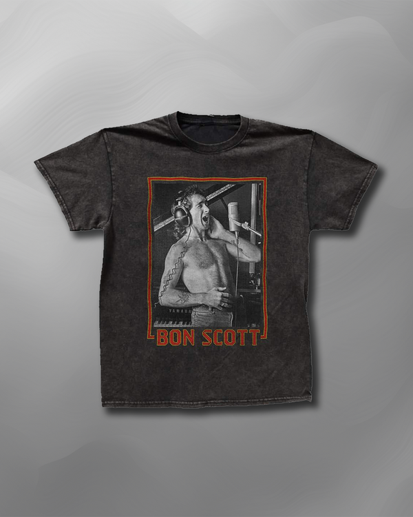 Bon Scott - Dirty Deeds 75SR Vintage Wash T-Shirt
