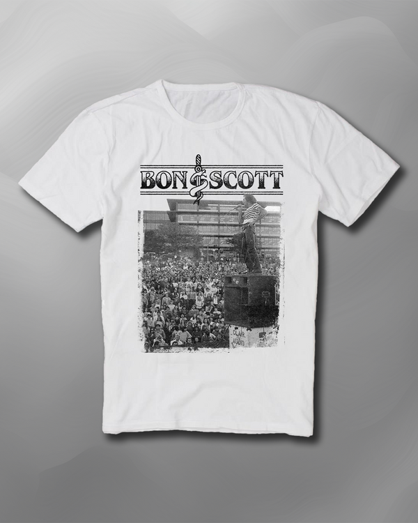 Bon Scott - Vic Park Gig Vintage Wash T-Shirt
